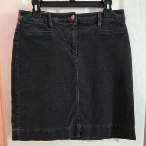 Talbots Gray Corduroy Skirt